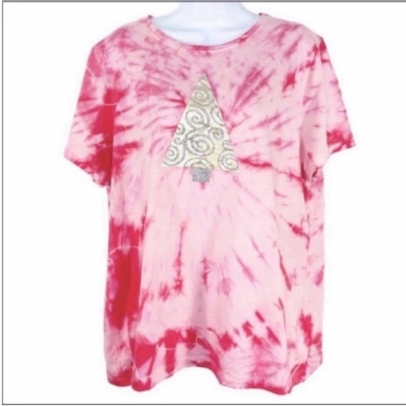 TARGET Christmas tie dye T-shirt XL - Picture 1 of 9